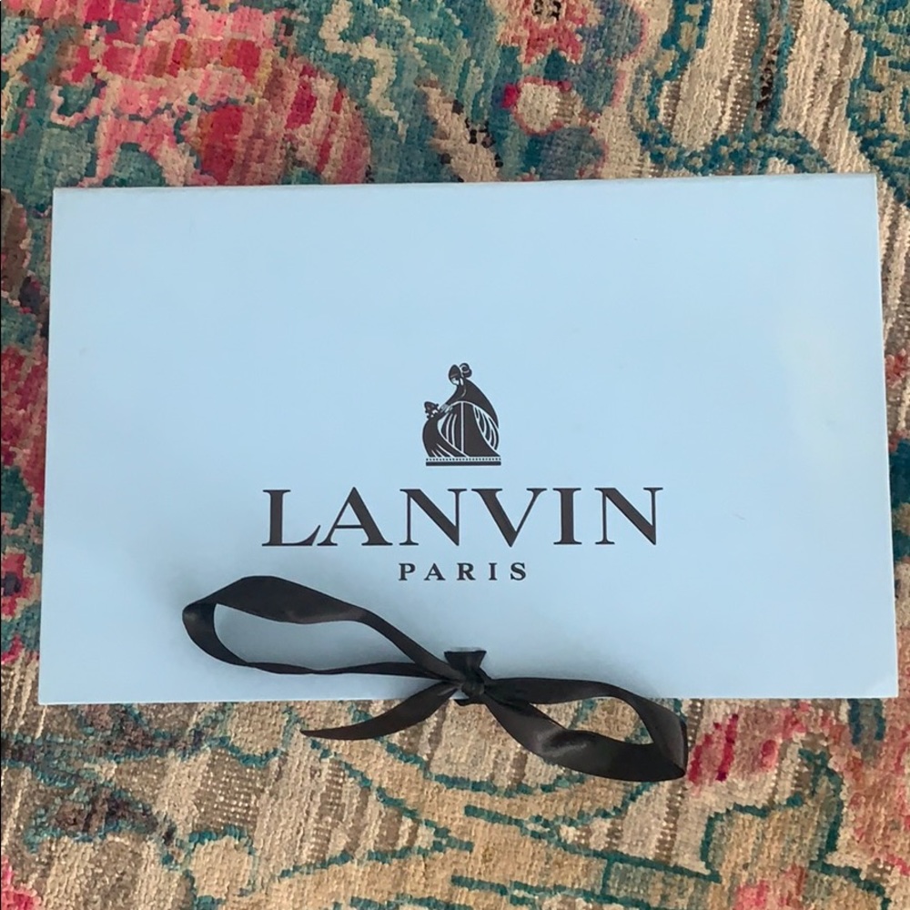 Lanvin Classic Ballet Flat Black Patent SZ 40
